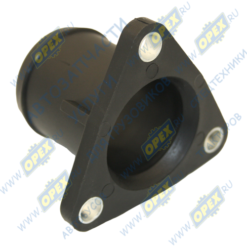 320/04540 Патрубок (ПВХ) ф48 L=60 треуг. фланец 83х83 3отв.ф9 термостата (320/04890) Spare Parts1